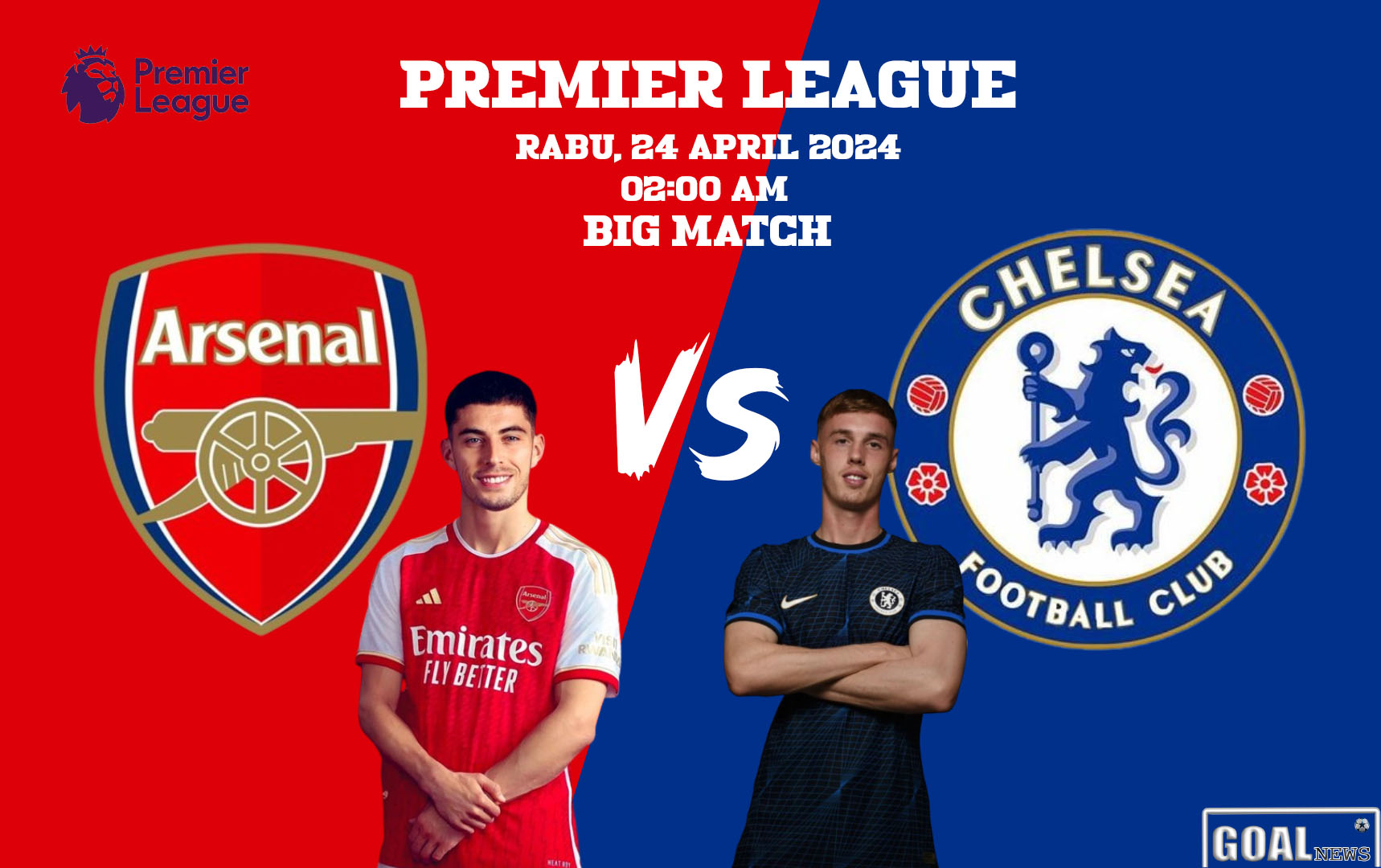 arsenal vs chelsea 24 april 2024 premier league